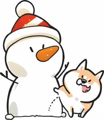 Штаны Корги метит снеговика 2