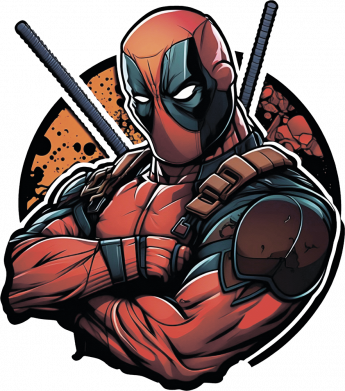 Принт Жіноча футболка Classic Deadpool, Фото № 2 - FATLINE