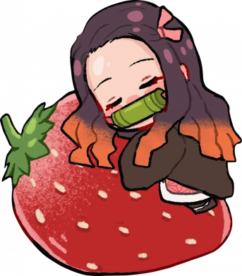 Принт Чохол для iPhone SE 2022 Strawberry Nezuko, Фото № 2 - FATLINE