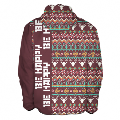 Принт 3D ветровка Be Happy - Deers Pattern, Фото № 2 - FATLINE