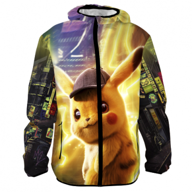 Принт 3D вітровка Pikachu Detective Neon, Фото № 2 - FATLINE