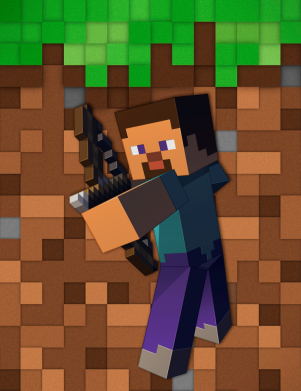 Стикер Steve from game Minecraft 2