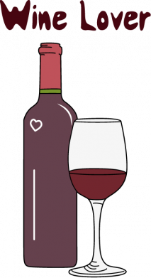 Кружка 320ml Wine lover 2