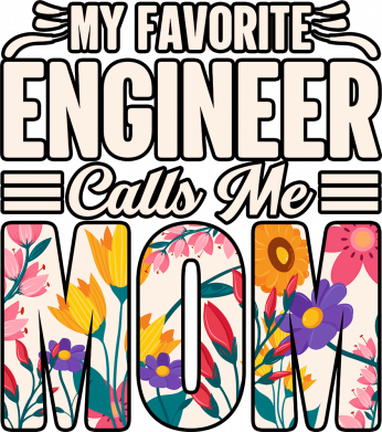 Принт Тарелка My Engineer Calls Me Mom, Фото № 2 - FATLINE