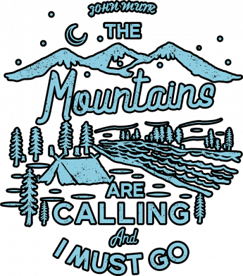 Майка-тельняшка Mountains Are Calling 2