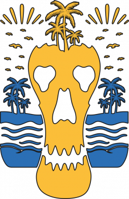 Принт Чохол для Xiaomi Poco M3 Pro Beach, Skull and Palms, Фото № 2 - FATLINE