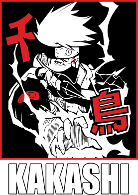 Принт Чоловіча футболка Stedman Kakashi Chidori Art, Фото № 2 - FATLINE