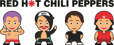 Принт Термобанка 350ml RHCP Chibies, Фото № 2 - FatLine