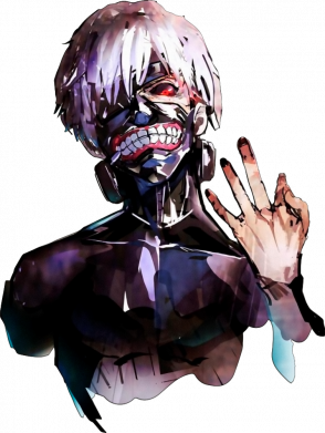 Кружка двоколірна 320ml Tokio Ghoul Kaneki 2