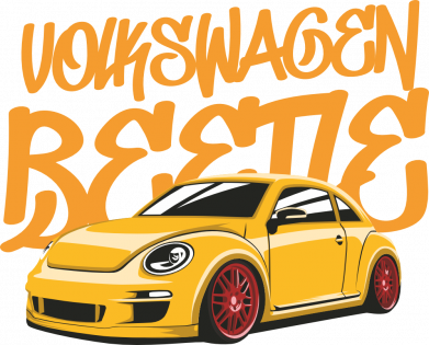 Кружка-хамелеон Volkswagen beetle car 2