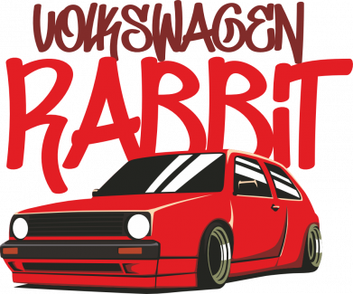 Дитяча футболка Volkswagen rabbit car 2
