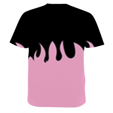 Мужская 3D футболка Blackpink pink fire 2