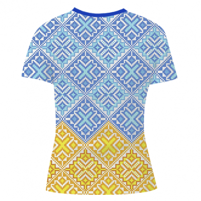 Жіноча 3D футболка Вишиванка з гербом 2