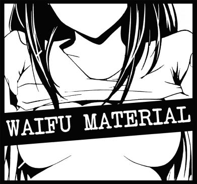 Шеврон круглый Waifu Material 2