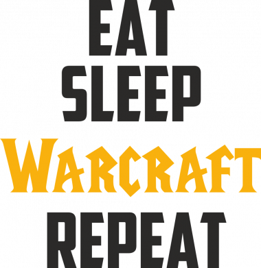 Принт Кружка 320ml Eat sleep Warcraft repeat, Фото № 2 - FatLine