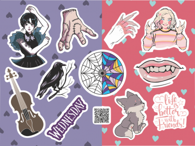 Wednesday Стікерпак