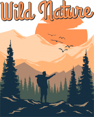 Мужская майка Wild nature 2