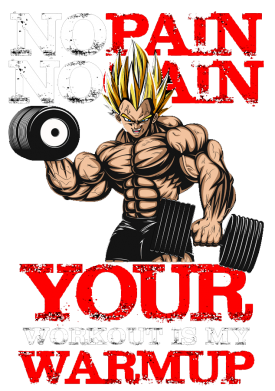 Шеврон щит No pain no gain. Your workout is my warmup 2