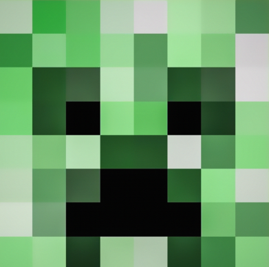 Принт Штани дитячі преміум FATLINE Minecraft minimalist Creeper, Фото № 2 - FATLINE