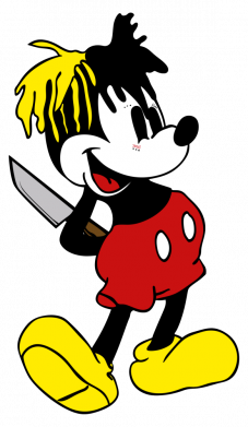 Шеврон круглый Mickey XXXTENTACION 2