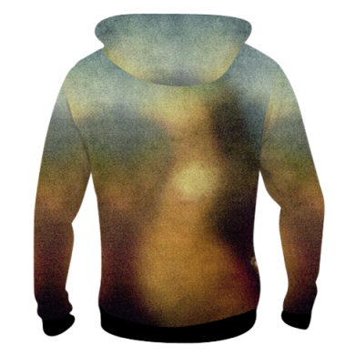 Мужская 3D худи Mona Lisa and the cat 2