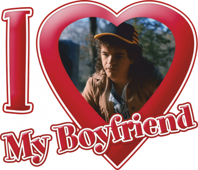 Значок I love my boyfriend Dustin 2
