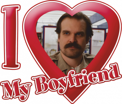 Женская футболка Я люблю своего парня Хопера 2