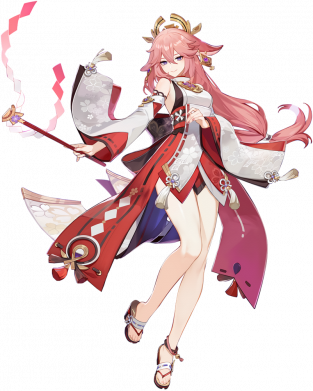 Килимок туристичний Яэ Мико арт 2