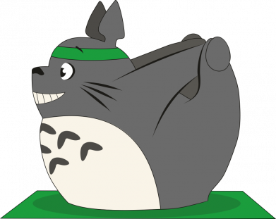 Женская футболка Yoga totoro 2