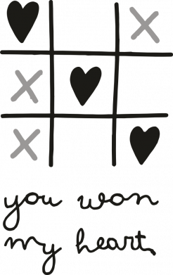 Подушка плюш You won my heart 2