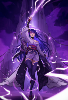 Чехол из раздела Genshin Impact Powerful Raiden для Xiaomi Redmi 9T 2