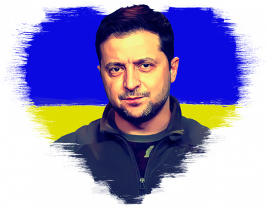 Принт Пляшка металева Aurum Володимир Зеленський, Фото № 2 - FATLINE