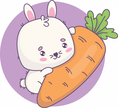 Шапка на флисе Зайчик с морковкой 2