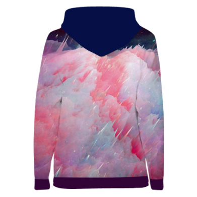 Женская 3D худи Logo Nasa and space 2