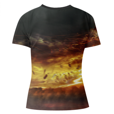 Женская 3D футболка Flash in move 2