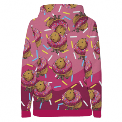 Жіноча 3D худі Солодка копібара 2