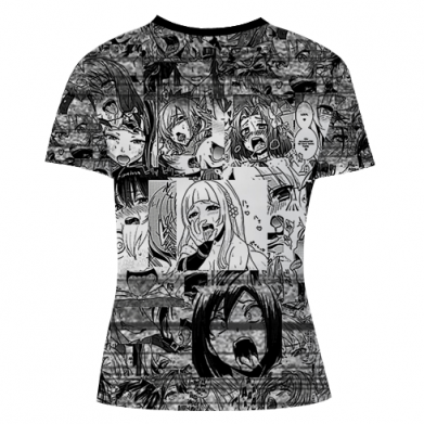 Жіноча 3D футболка Ahegao Glitch 2