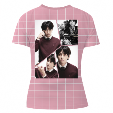 Жіноча 3D футболка BTS V 2