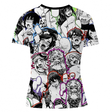 Жіноча 3D футболка Ahegao anime characters manga 2