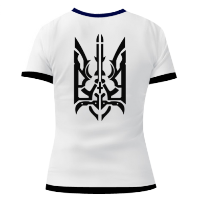 Жіноча 3D футболка Герб України орнамент 2