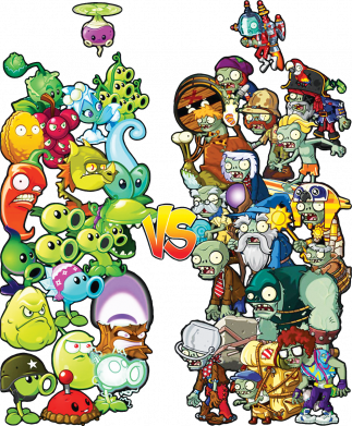 Принт Футболка дитяча оверсайз FATLINE Plants vs. Zombies, Фото № 2 - FATLINE