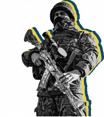 Принт Жіноча стрейчева футболка Воїн ЗСУ. За Україну!, Фото № 2 - FATLINE
