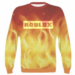 3D свитшот Logo and fire - FATLINE 3D свитшот Logo and fire