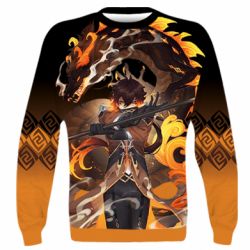 3D свитшот Zhongli Geo Archon Morax