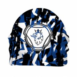 3D шапка Scania logo and grunge - FATLINE 3D шапка Scania logo and grunge