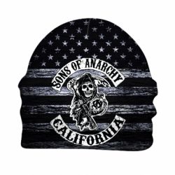3D шапка Sons of anarchy logo - FATLINE 3D шапка Sons of anarchy logo