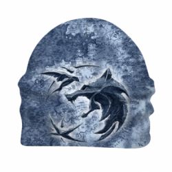 3D шапка Ведьмак лого на карте - FATLINE 3D шапка Ведьмак лого на карте