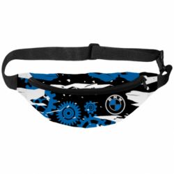 3D сумка-бананка BMW logo and art background - FATLINE 3D сумка-бананка BMW logo and art background