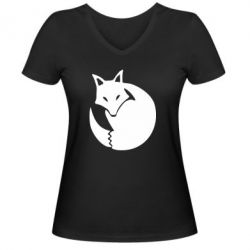 Женские футболки с V-образным вырезом - FATLINE