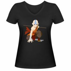 Женские футболки с V-образным вырезом - FATLINE